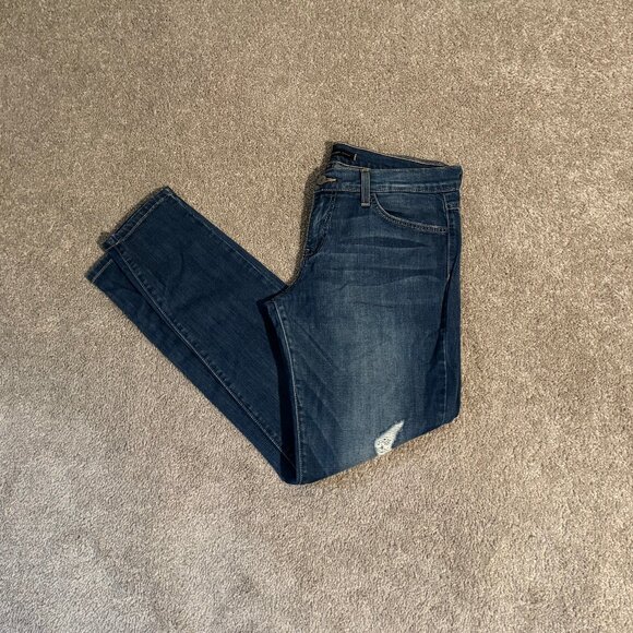 Flying Monkey Platinum Distressed Skinny Jeans MADE IN USA Size 26 (32x28) - Picture 1 of 14